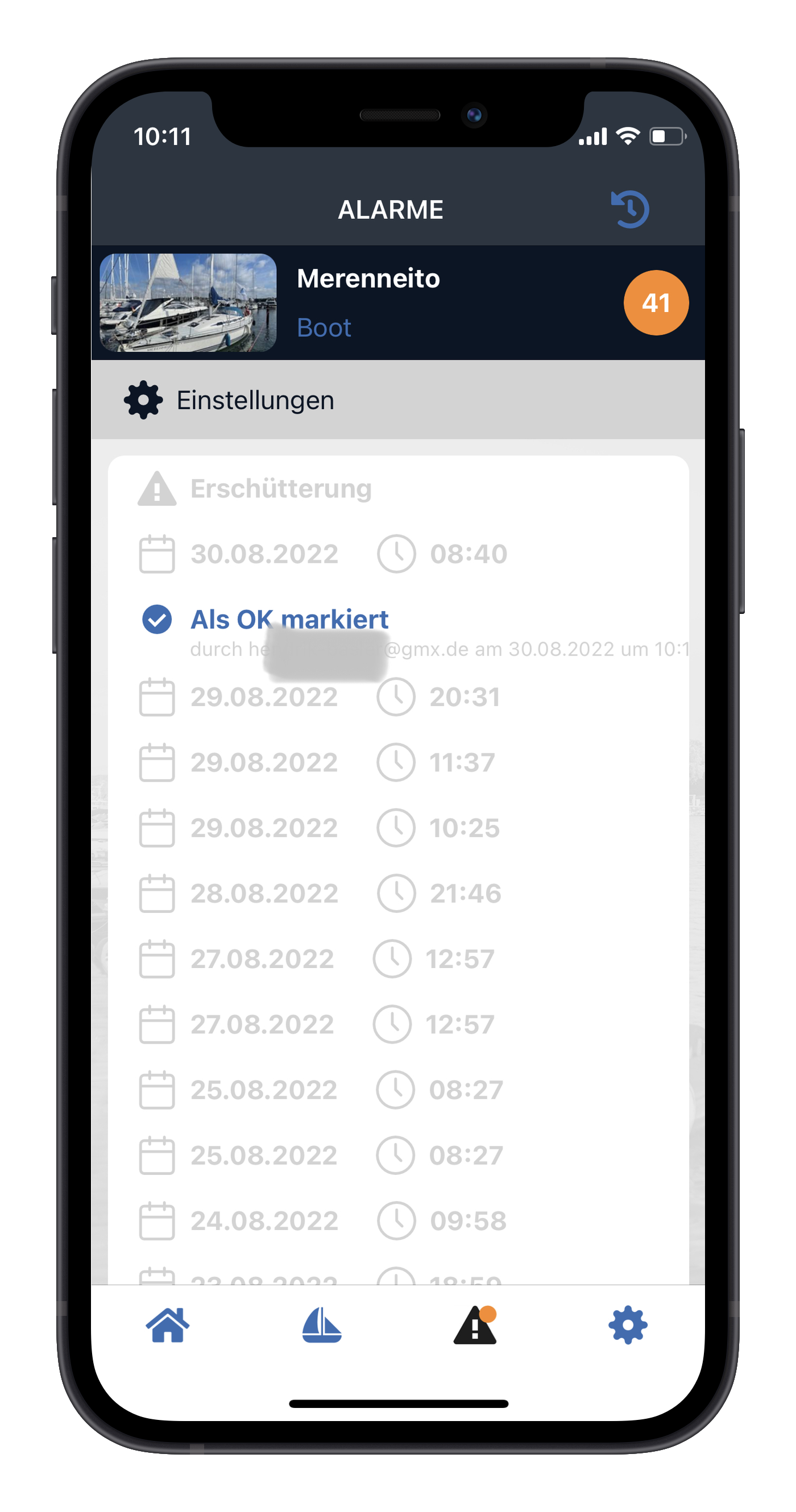 App Screenshot Alarms iPhone